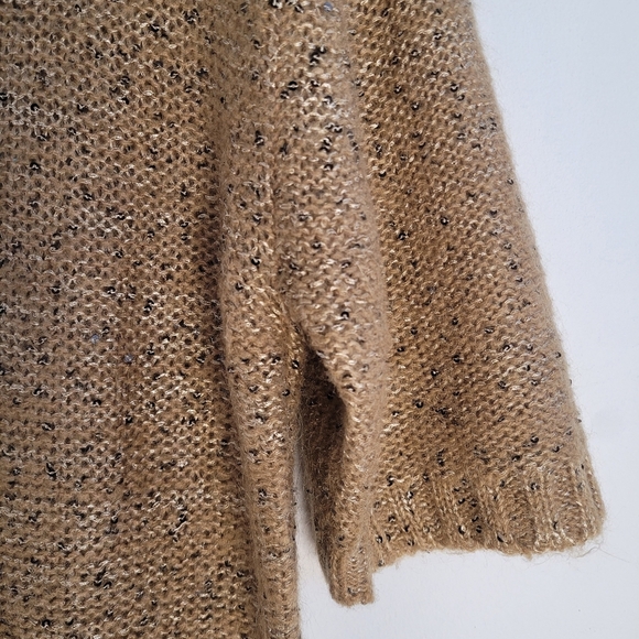 Sandro Paris Elegant Tan Knit wool mix Dress - Picture 9 of 9